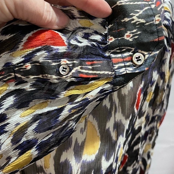 Isabel Marant Blouse Pilay Multi
Printed Silk Sheer SZ 36/US SM Long Sleeve Top - Picture 10 of 16